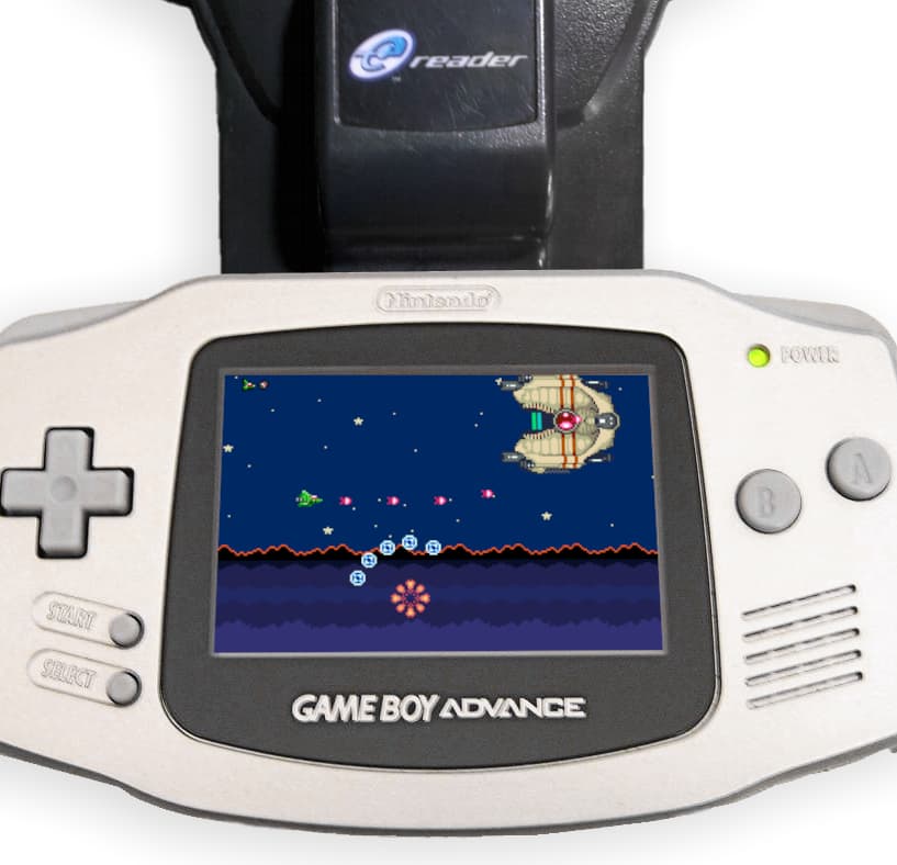 Gameboy Advance playing Exo Attack