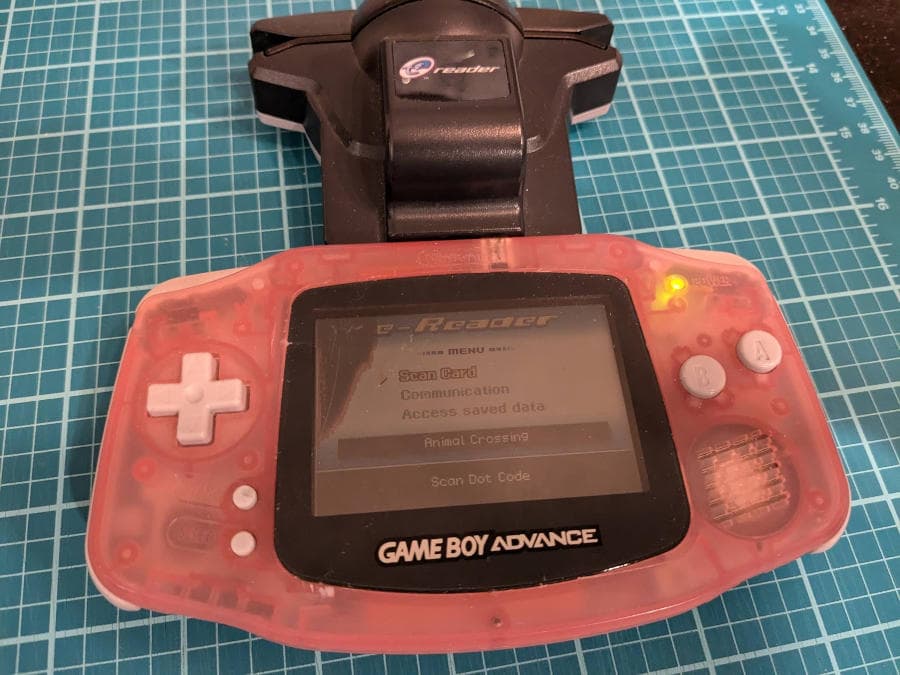 How the Gameboy Advance looked before starting.