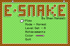 E-Snake screenshot with US text