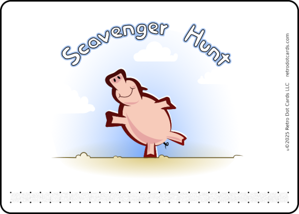 Scavenger Hunt E-Reader Card